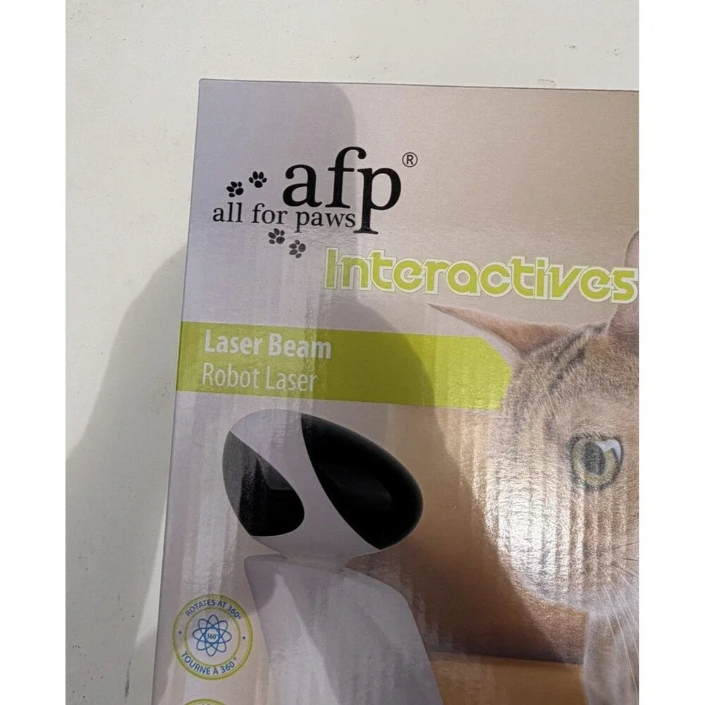 AFP All For Paws Robot Laser  Unpredictable Interactive Dog & Cat  Amusement Toy